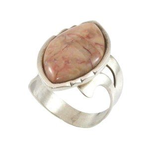Desert Rose Trading DTR Sterling Silver Landscape Jasper Ring Size 9